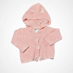 Carter's Soft Pink Knit Baby Sweater